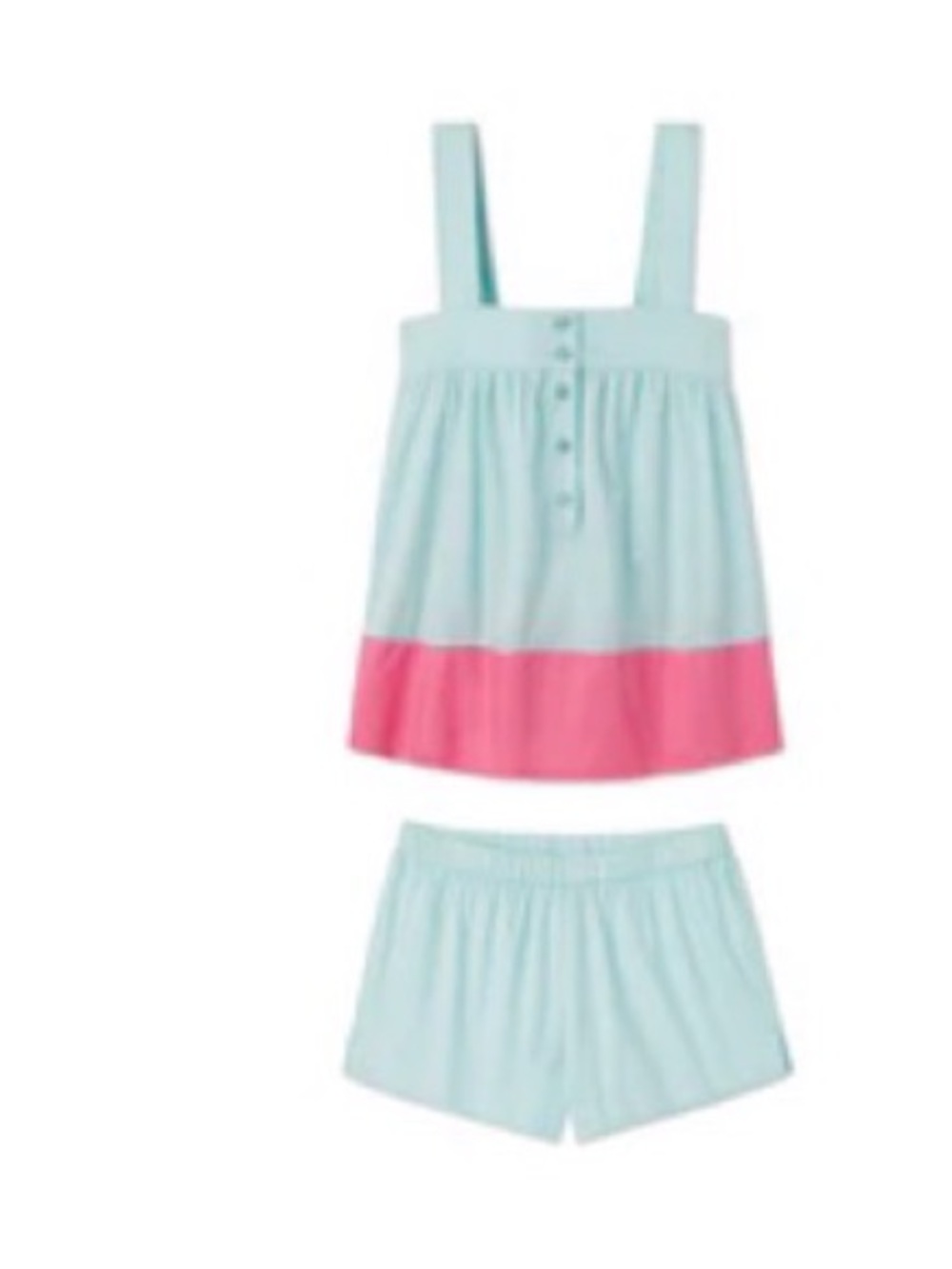 NWOT LAKE Pajama Aqua Colorblock Tank Set